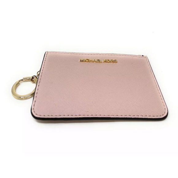 Michael Kors Jet Set Travel Small Leather Top Zip Coin Pouch With ID - Picture 5 of 14